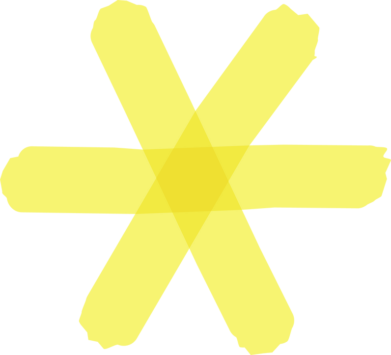 Highlight marker. Star symbol.